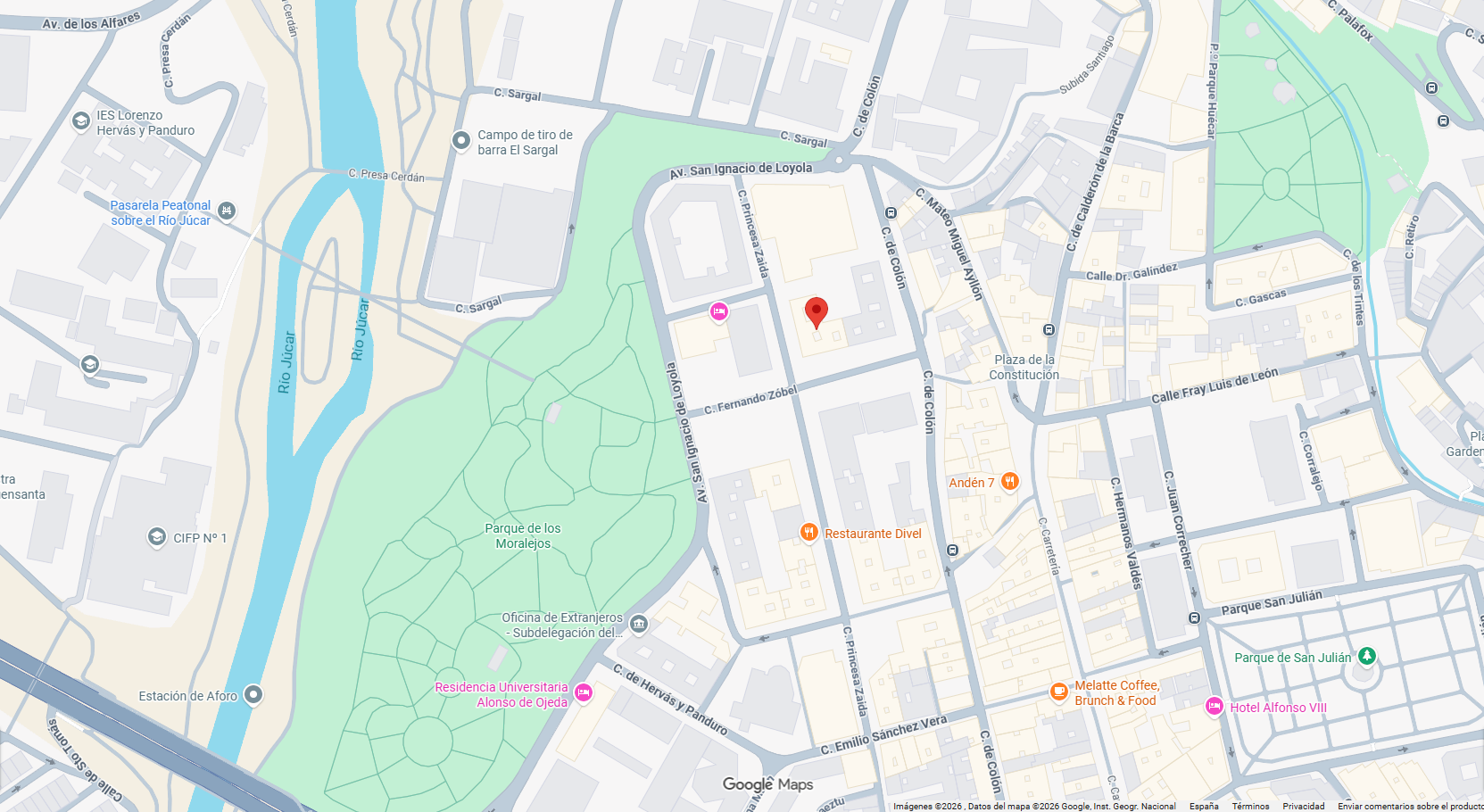 Mapa de ubicación de Neurodiversa